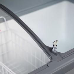 Lada congelatoare - 1570x650mm - 352 litri - cu capac din sticlă - pentru UK