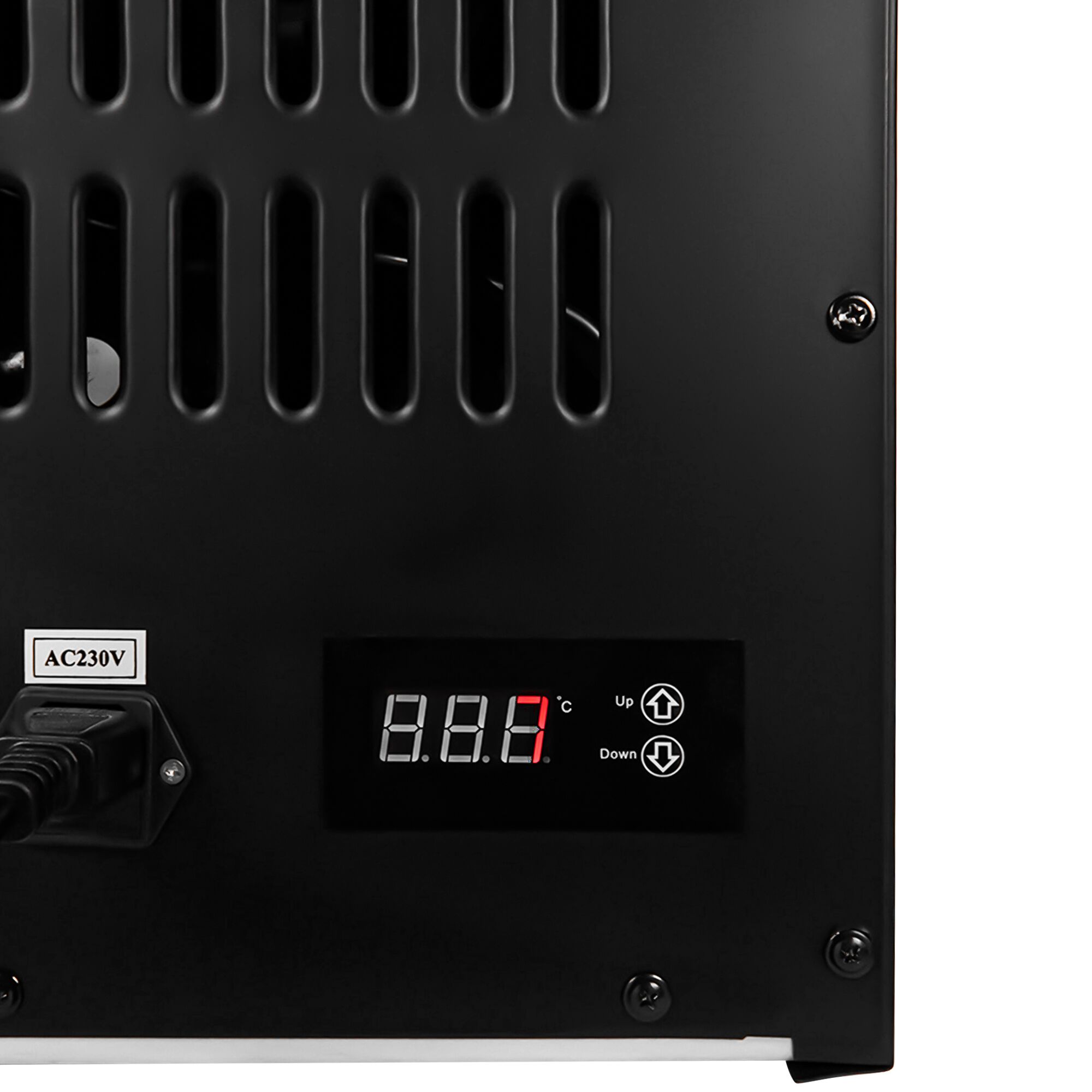 GASTRO-COOL | Réfrigérateur à boissons - 480mm - 65 L - 1 porte vitrée - éclairage LED - affichage digital de la température - Noir - 0 à +18 °C