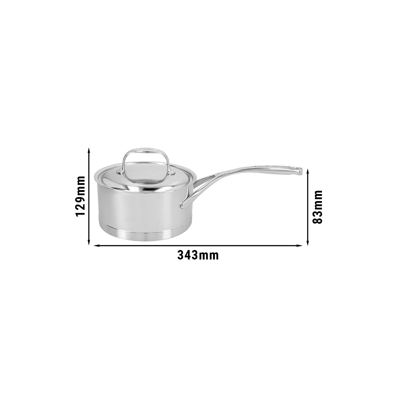 DEMEYERE | ATLANTIS 7 - Casserole avec couvercle - Ø 160mm - inox