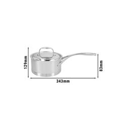 DEMEYERE | ATLANTIS 7 - Casseruola con coperchio - Ø 160mm - Acciaio inox