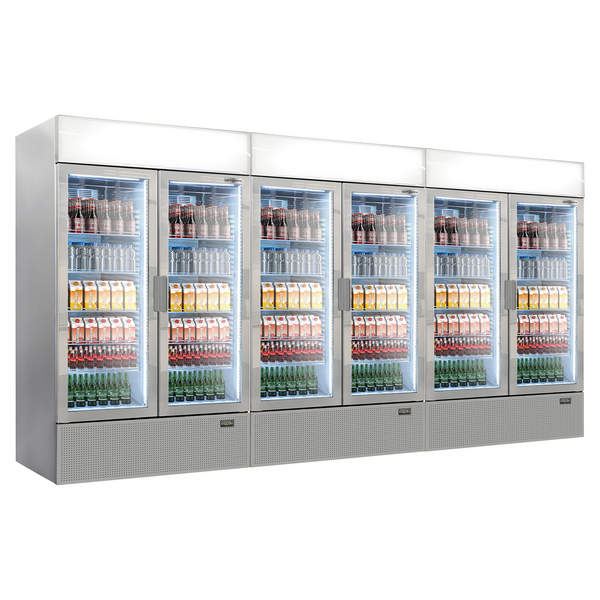(3 piezas) Refrigerador de bebidas - 3144 litros (volumen neto) - GRIS