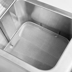 Frytownica indukcyjna dwukomorowa nastolna - 8+8L - 7kW - z kranem spustowym