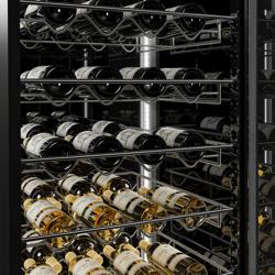 (2 bucăți) Frigider panoramic pentru vin – 2 zone climatice – 800 litri – max. 162 sticle