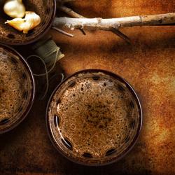 (24 st) SABANA - Ugnsform - 10 x 2,6 cm - brun/vit