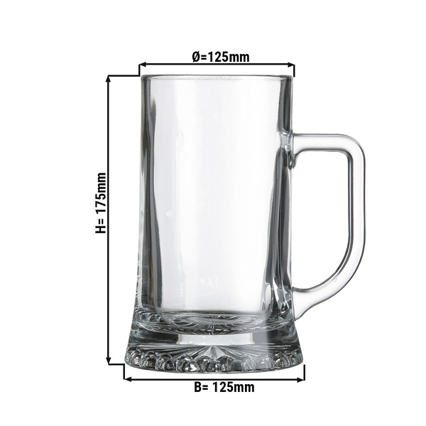 (6 komada) Krigla za pivo - BEER SPECIALS - 520 ml - Prozirna