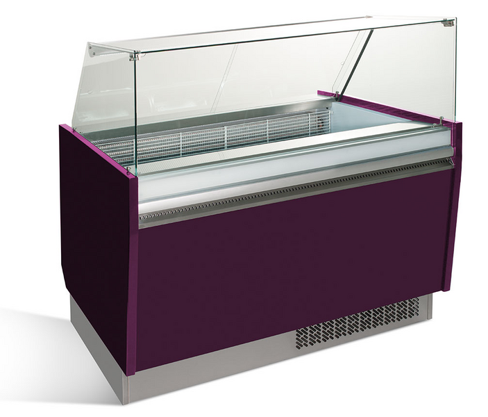 Dondurma Tezgahı LIAM - 1310mm -Statik - 10+10x5 Litre Dondurma Kabı için- Mor