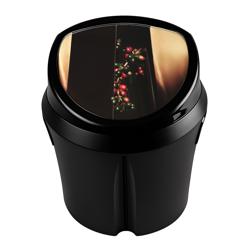 Tampa com mostrador para publicidade