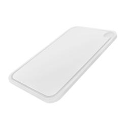 Tagliere con scanalatura per succhi - 250x400mm - Spessore 20mm - Bianco