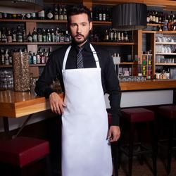 Karlowsky - Delantal con peto Basic - Blanco