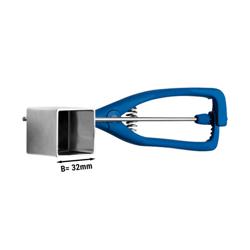 Eisportionierer - Eckig - 32x32mm - Edelstahl
