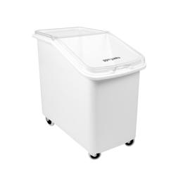 Mehlwagen / Zutatenwagen - 102 Liter - Polypropylen - Mit Deckel & leisen Rollen