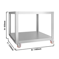 Support pour four à pizza - 1480x1240x850mm - Inox - compatible avec GEP9#GEP9