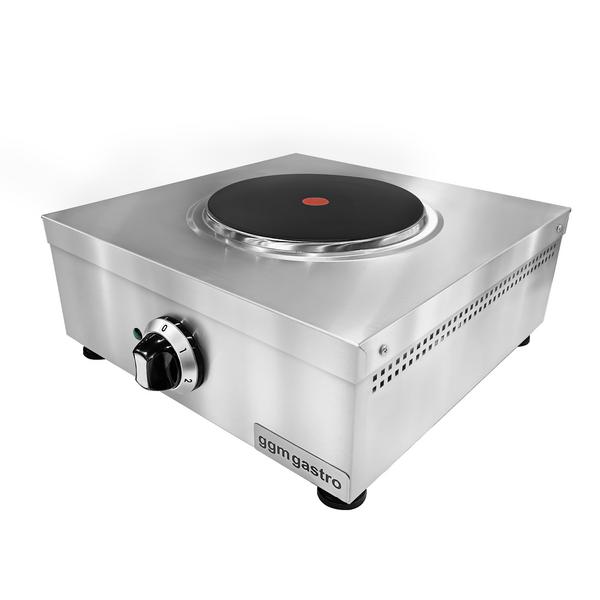 Cucina elettrica da tavolo - 2,6 kW - 1 piastra rotonda