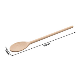 Keittolusikka - Pituus: 600mm - Puu	