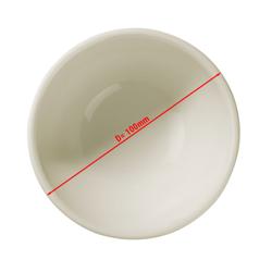 (6 pieces) Clearance 20% | Teos Small Bowl Ø100 mm [Timeless] – Creme, Stackable