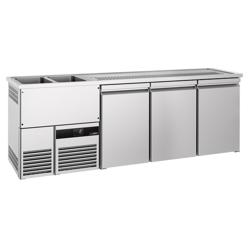 Barkoelkast PREMIUM - 2500x700mm - 3 deuren
