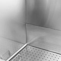 Wanna groomerska ze stali nierdzewnej - Profesjonalna - z rampą, z baterią i perforowanym dnem ze stali nierdzewnej - komora 1240x536mm