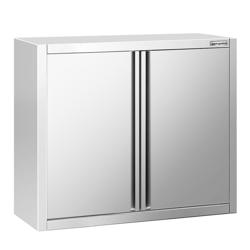 Armario de pared de acero inoxidable PREMIUM - 800x400mm - con puertas batientes - 800mm de alto