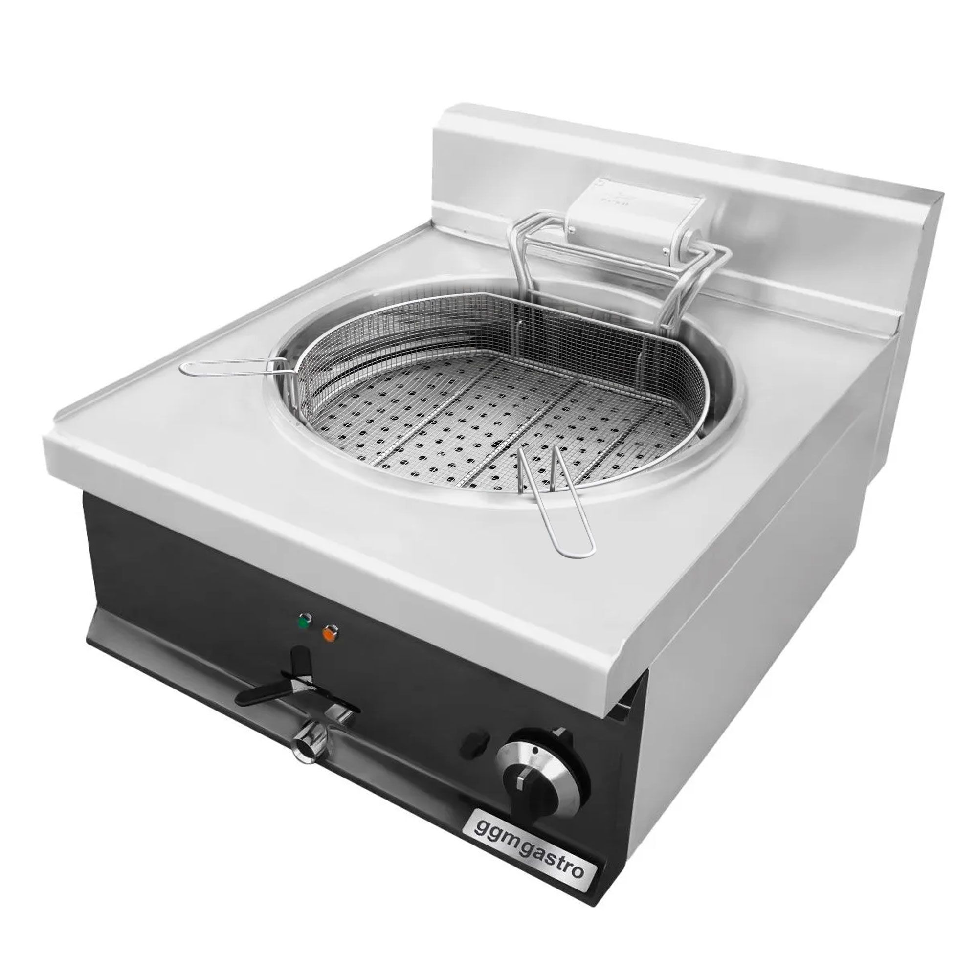 Fritadeira elétrica para peixes - 25 litros (15 kW) - Preto