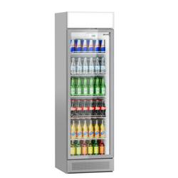 Cam Kapılı İçecek Dolabı - 595mm - 358L - çerçevesiz cam kapı - 1 Cam Kapılı + ışıklı reklam paneli + LED aydınlatmalı - Dijital ekranlı - sıcaklık göstergeli