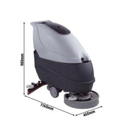 Industrial Floor Cleaner Scrubber Dryer – 1400 m²/h - Battery+Charger - 1× Nylon Brush