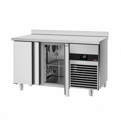 Koelwerkbank PREMIUM - 1400x600mm - met 2 deuren & met achterwand