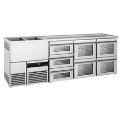 Barkoelkast PREMIUM - 2500x700mm - 7 laden