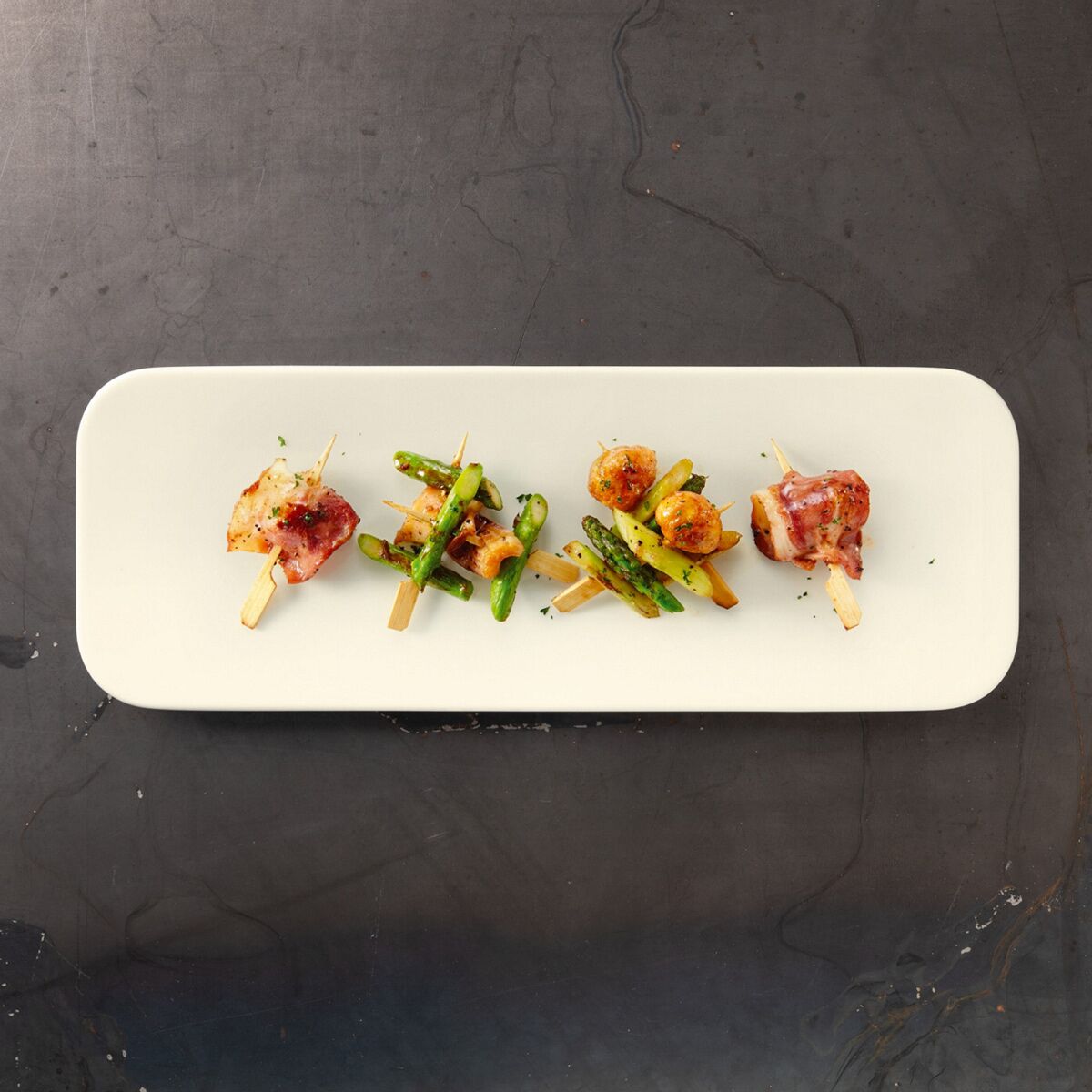 (2 pièces) SELTMANN WEIDEN | Plat de service rectangulaire - 380x140 mm         