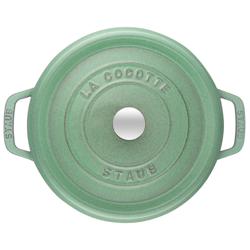 STAUB | LA COCOTTE - Kookpot - Ø 220mm - Gietijzer - Saliegroen