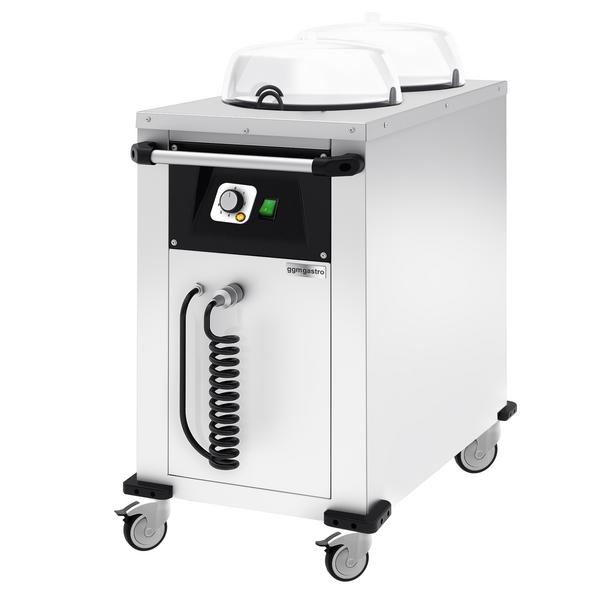 Plate warmer - heated - with rollers - 100 plates