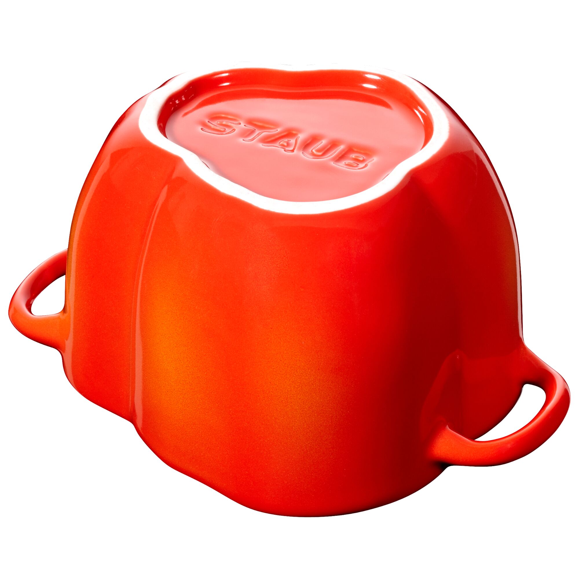STAUB | CERAMIQUE - Cocotte - Forme Paprika - Ø 110mm - Céramique - Orange-Rouge
