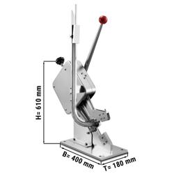 Clippatrice manuale per salsicce in acciaio inox