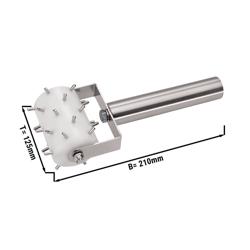 Pizza Dough Docker – Stainless Steel - 21 x 12.5 cm - Fine Perforation