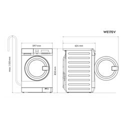ELECTROLUX | myPRO WE170V - Smart professional washing machine - 8kg - with drain valve