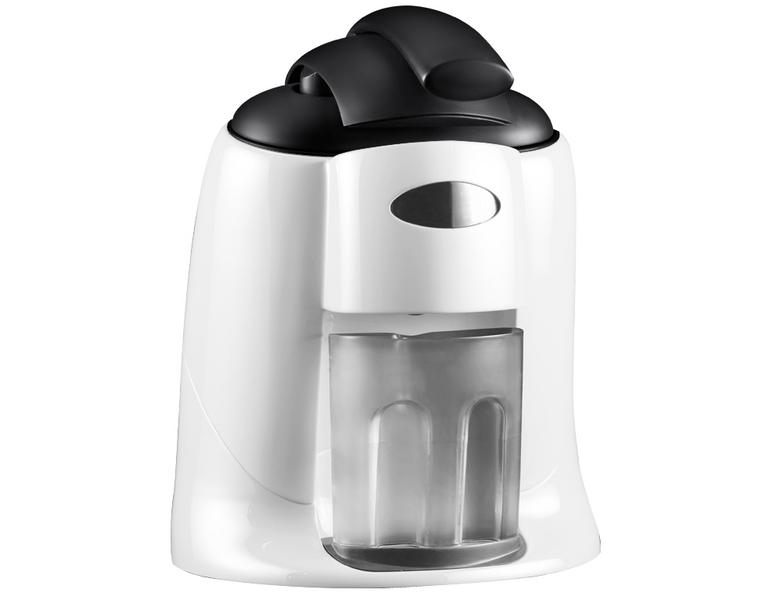 Commercial Electric Citrus Juicer - 570W - 14.5kg - with press arm, interchangeable cones, dishwasher-safe parts - White (Double)