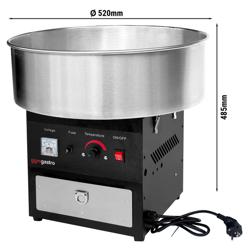 Vattacukor-gép - Ø 520 mm - 0,95 kW - fekete