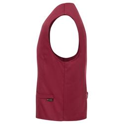 (6 pieces) KARLOWSKY | Men's Hospitality Waistcoat Kai – Bordeaux - Size 54 - Slim Fit - 95°C Wash