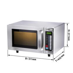 Kuchenka mikrofalowa - 25 litrów - 1 kW - Cyfrowa	