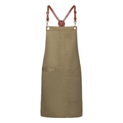 (6 st.) Karlowsky - Haklappsförkläde Urban X-Style - Khaki