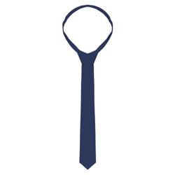 (5 pieces) KARLOWSKY | Slim Uniform Tie – Navy - 148 x 6.5 cm - 95°C washable - Easy-care