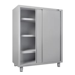 Armoire de travail en inox ECO - 1600x600mm - 2 portes coulissantes - Hauteur: 1800mm