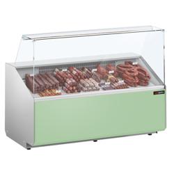 Koelvitrine - 1600mm - Lichtgroen voorpaneel