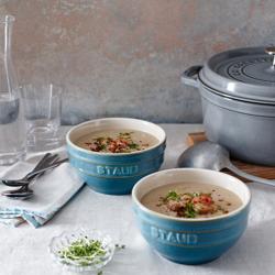 (4) STAUB| Ceramic Bowls Set – Antique Turquoise - Ø 140 mm