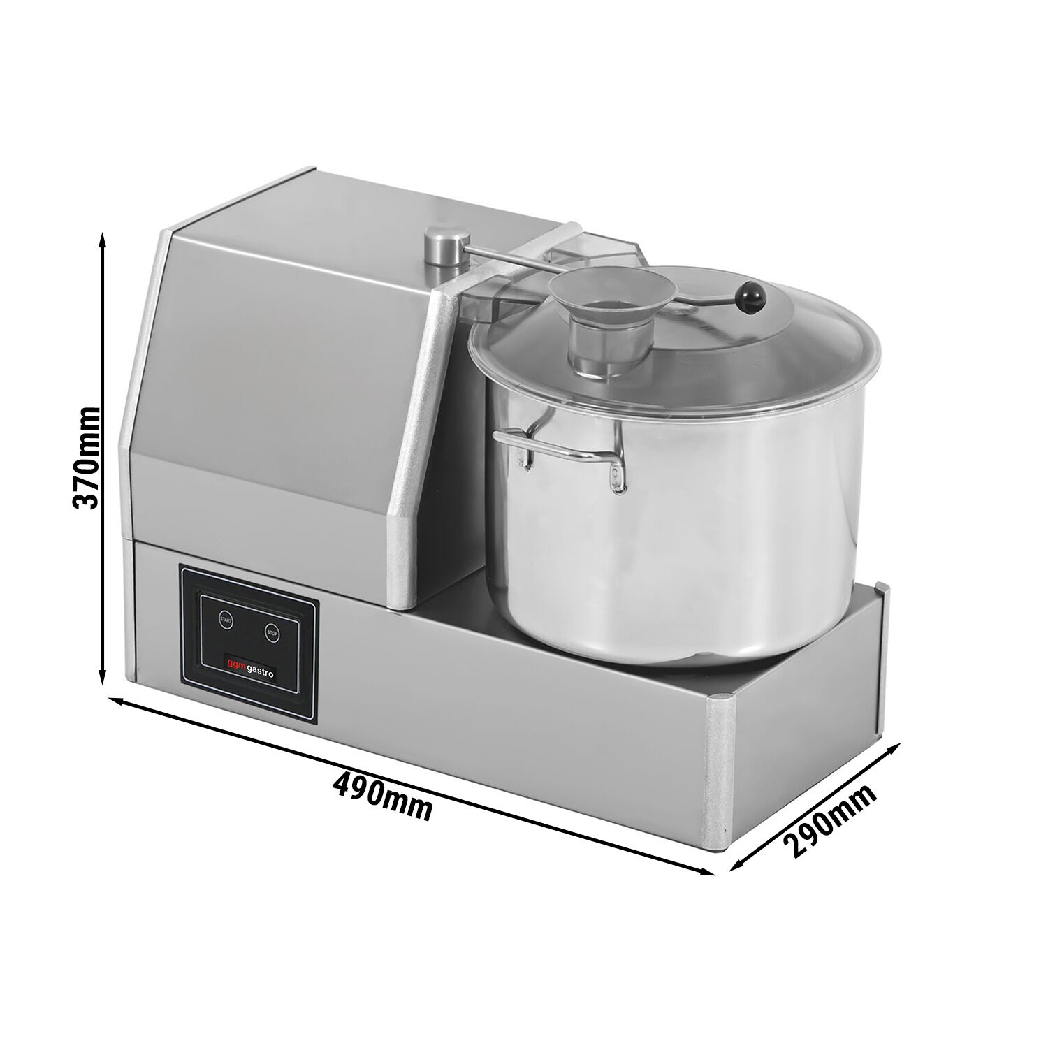 Cutter végétarien – 8 litres – 370 watts – 230 volts – 1400 tr/min