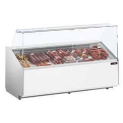 Koeltoonbank - 2506x979mm - 512 liter - front wit - rechte ruit