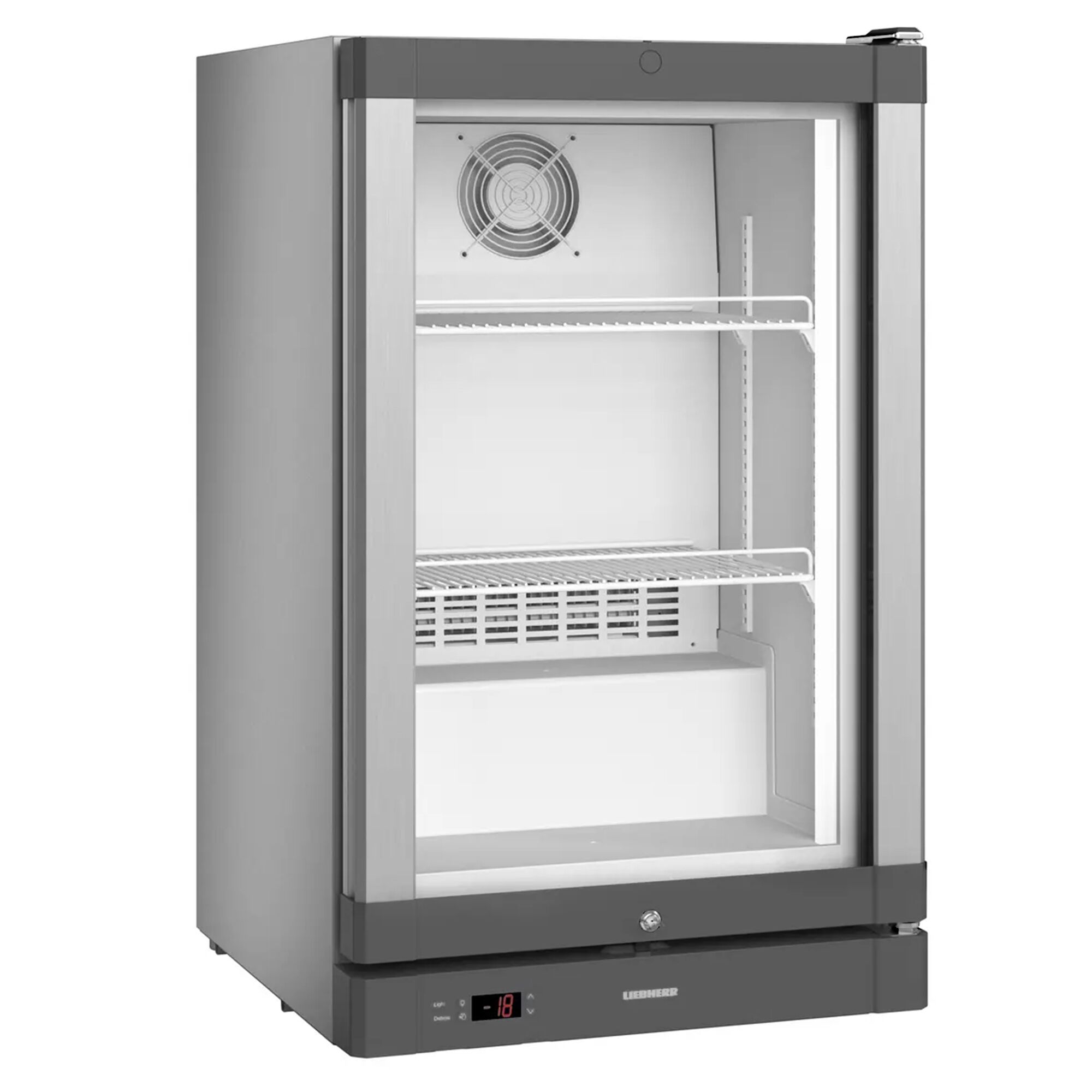 LIEBHERR | Congélateur encastré - 93 litres - Avec 1 porte en verre - Argent