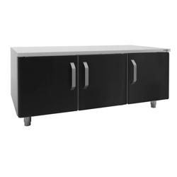 MARIO 700 | قاعدة فرن مفتوحة - أسود - 1200x620mm | ارتفاع: 587 mm | 3 أبواب