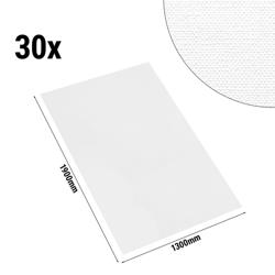 (30 st) Damast duk Porto Diamant - 130 x 190 cm - vit