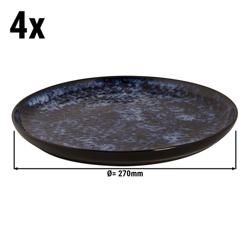 (4 sztuki) BAMA BLUE – talerze – płaskie – Ø 270 mm – niebieskie