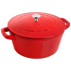 STAUB | STACKABLE SET - Σετ κατσαρόλας - 3 τεμάχια - Ø 240mm - Χυτοσίδηρος - Κερασί κόκκινο